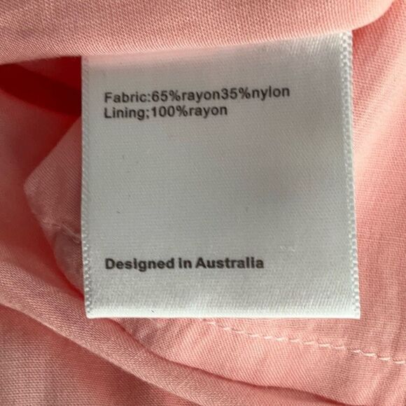 Suboo Pink Cream The Roam Free Off The Shoulder Mini Dress Size 5 - Picture 6 of 8